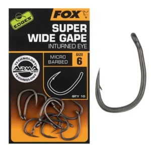 FOX EDGES™ SUPER WIDE GAPE (IN-TURNED EYE) HOROG Rendeld meg most