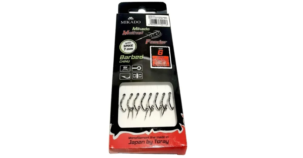 Bestseller MIKADO METHOD FEEDER ELŐKÖTÖTT MONOFIL ELŐKE 10CM 8DB 0,28MM 6-OS