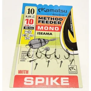 Végkiárusítás KAMATSU METHOD FEEDER MONO ISEAMA ELŐKÖTÖTT HOROG TÜSKÉVEL