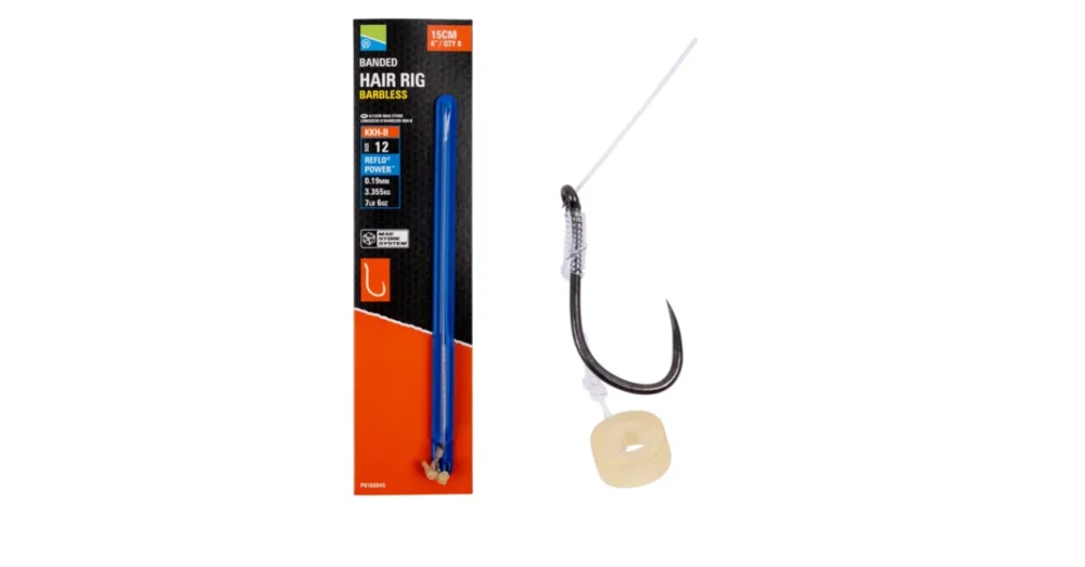 Akciós ár PRESTON KKH-B BANDED HAIR RIG 6"/15CM ELŐKE BARBLESS