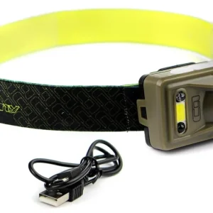Prémium CARP ACADEMY USB TÖLTHETŐ FEJLÁMPA
