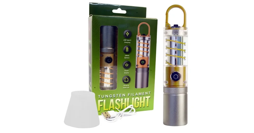 Legjobb ár OUTDOOR TUNGSTEN FILAMNENT WOLFRAM SZÁLAS ZSEBLÁMPA
