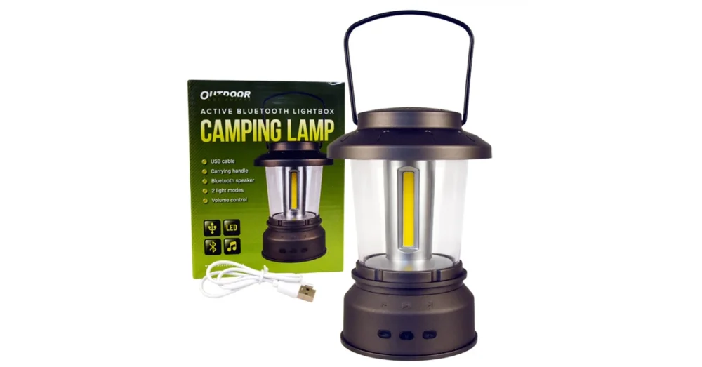 Vedd meg online OUTDOOR ACTIVE BLUETOOTH LIGHTBOX KEMPING LÁMPA HANGSZÓRÓVAL