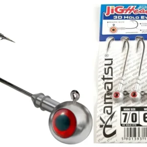 KAMATSU 3D HOLO RED EYE JIG HEAD JIG FEJ 2/0 10G Ajánlat