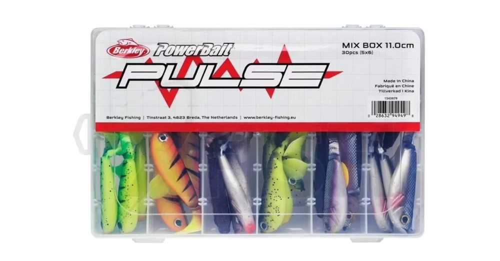 Vedd meg online BERKLEY POWERBAIT PULSE SHAD MIX BOX 11CM 30DB